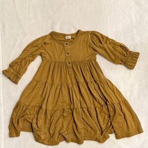 Kate Quinn Fennel Tiered Prairie Toddler Bamboo Dress